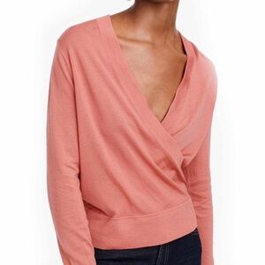 💐💕J. Crew Coral Pink Cashmere & Silk Blend Sweater XS